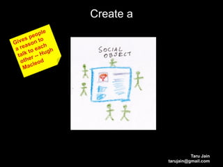 Create a




                     Taru Jain
           tarujain@gmail.com
 