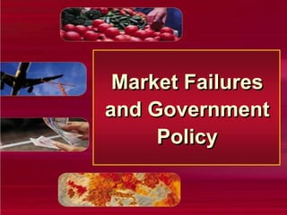 Market Failures and Government Policy 