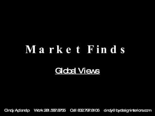Market Finds Global Views  