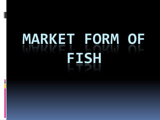 MARKET FORM OF
FISH
 