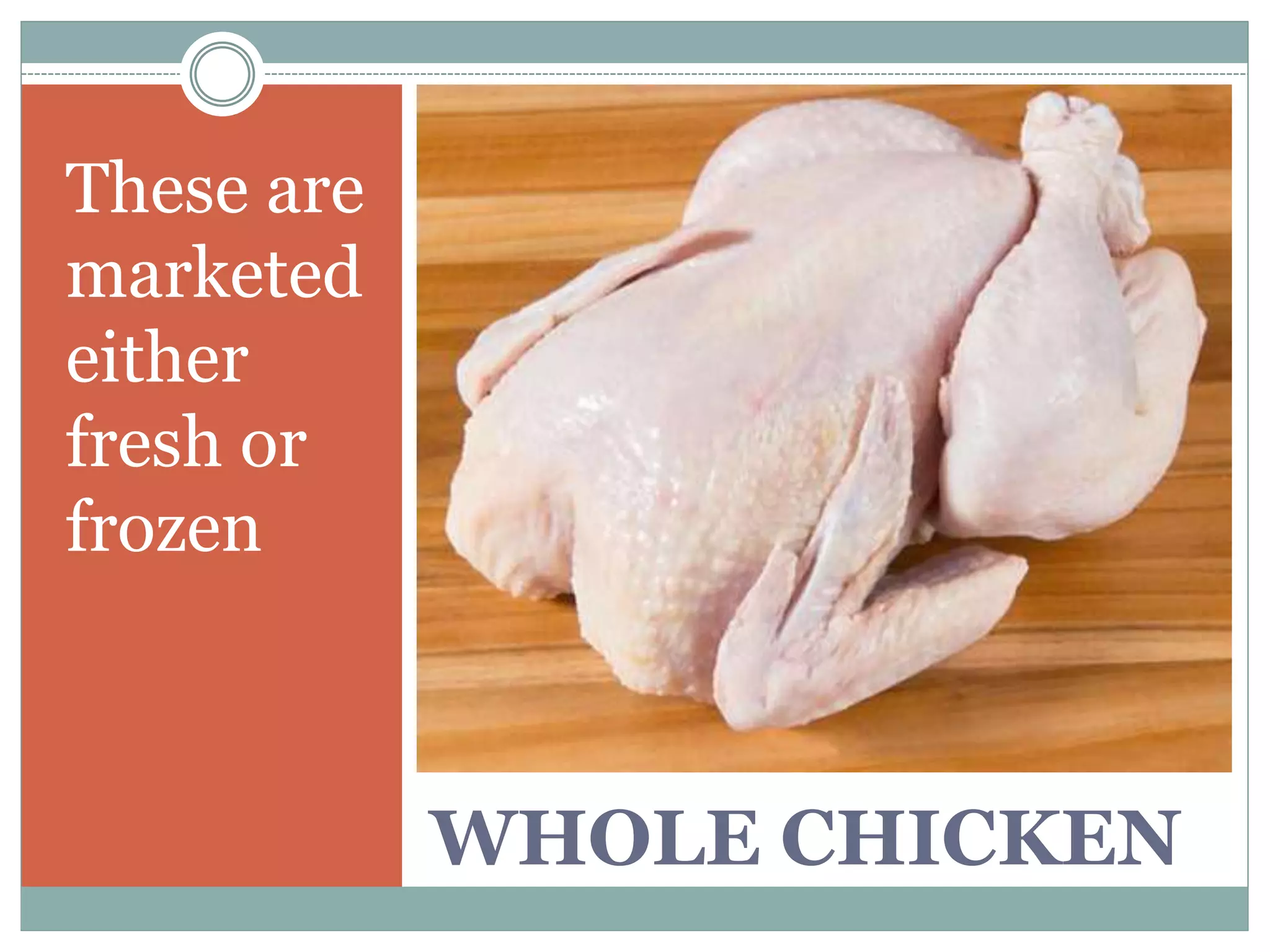 Market forms of Poultry PPT