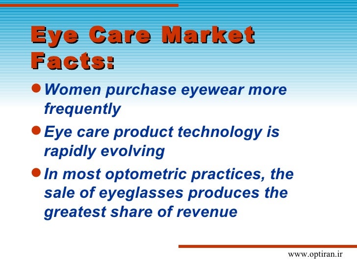 Marketing in optical businesses