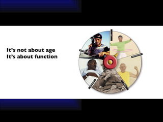 It’s not about age It’s about function 