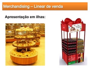 Apresentação em ilhas:
 