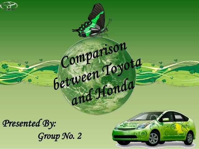 Comparison Between Toyota and Honda