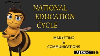 NATIONAL 
EDUCATION 
CYCLE 
MARKETING 
& 
COMMUNICATIONS 
 
