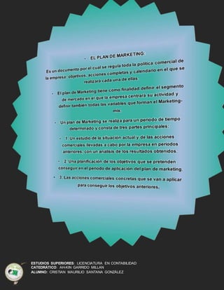 ESTUDIOS SUPERIORES: LICENCIATURA EN CONTABILIDAD
CATEDRÁTICO: AH-KIN GARRIDO MILLAN
ALUMNO: CRISTIAN MAURILIO SANTANA GONZÁLEZ
 