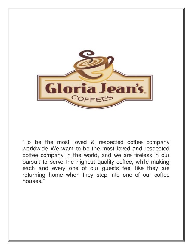 Marketing project on Gloria jean's coffee