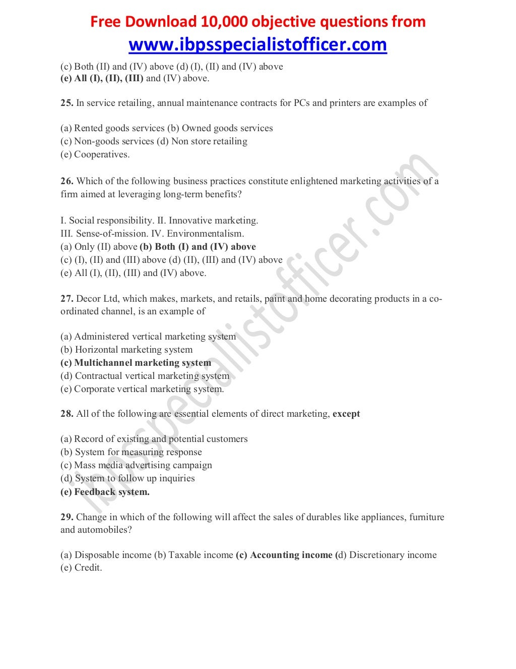 Marketing management essay questions image