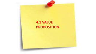 COMPETITOR ANALYSIS
4.1 VALUE
PROPOSITION
 