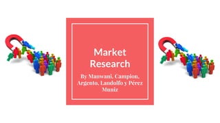 Market
Research
By Manwani, Campion,
Argento, Landolfo y Pérez
Muniz
 