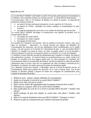Professeur : Hammoucha Yassine
Etude De Cas N°1
 