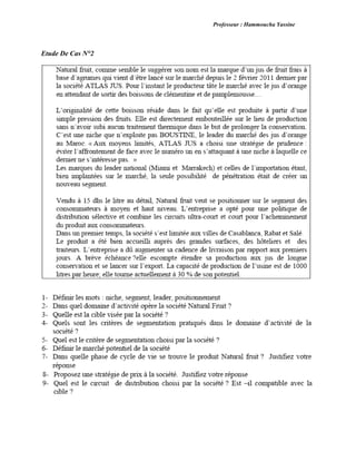 Professeur : Hammoucha Yassine
Etude De Cas N°2
 