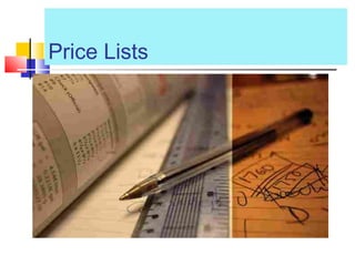 Price Lists
 