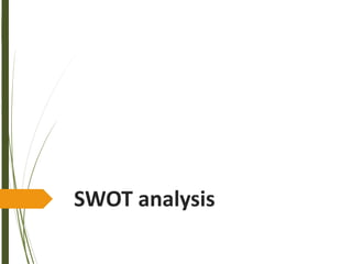 SWOT analysis
 
