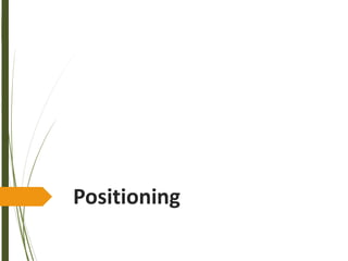 Positioning
 