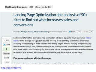 http://bit.ly/9dqYYD
Blockbuster blog posts: 1000+ shares on twitter!
 