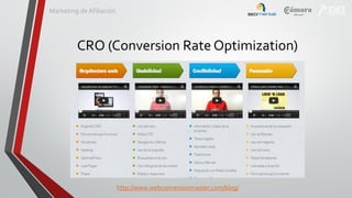 Marketing de Afiliación

CRO (Conversion Rate Optimization)

http://www.webconversionmaster.com/blog/

 