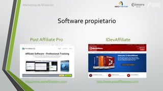 Marketing de Afiliación

Software propietario
Post Affiliate Pro

IDevAffiliate

http://www.postaffiliatepro.com/

http://www.postaffiliatepro.com/

 