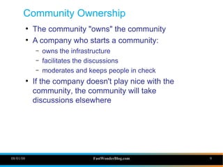 Online Communities and Marketing