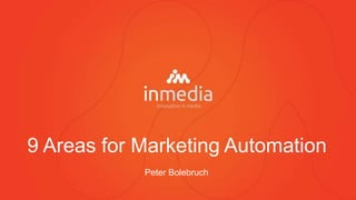 9 oblastí marketingovej automatizácie
Peter Bolebruch

 