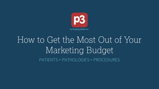 June 2016 Webinar: How to Get the Most Out of Your Marketing Budget