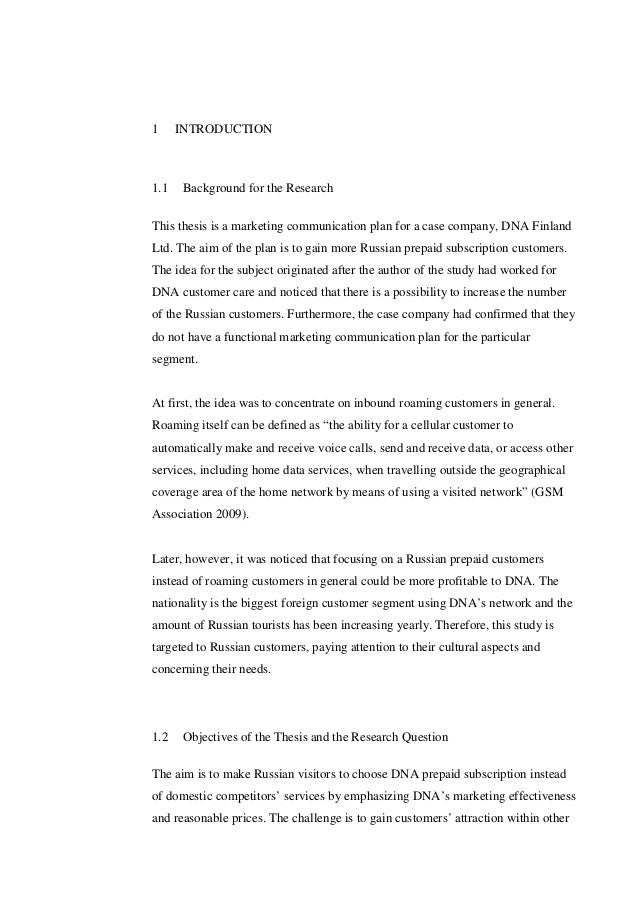 Dissertation communication plan