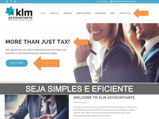 SEJA SIMPLES E EFICIENTE
 