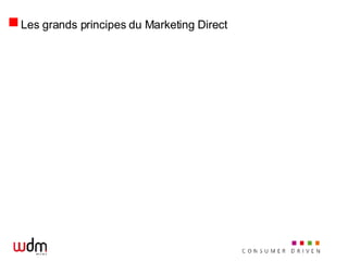 Les grands principes du Marketing Direct 