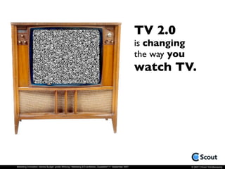 Users create their own TV-Ads.




 Marketing Innovation: kleines Budget, große Wirkung / Marketing & Eventbörse, Düsseldo...