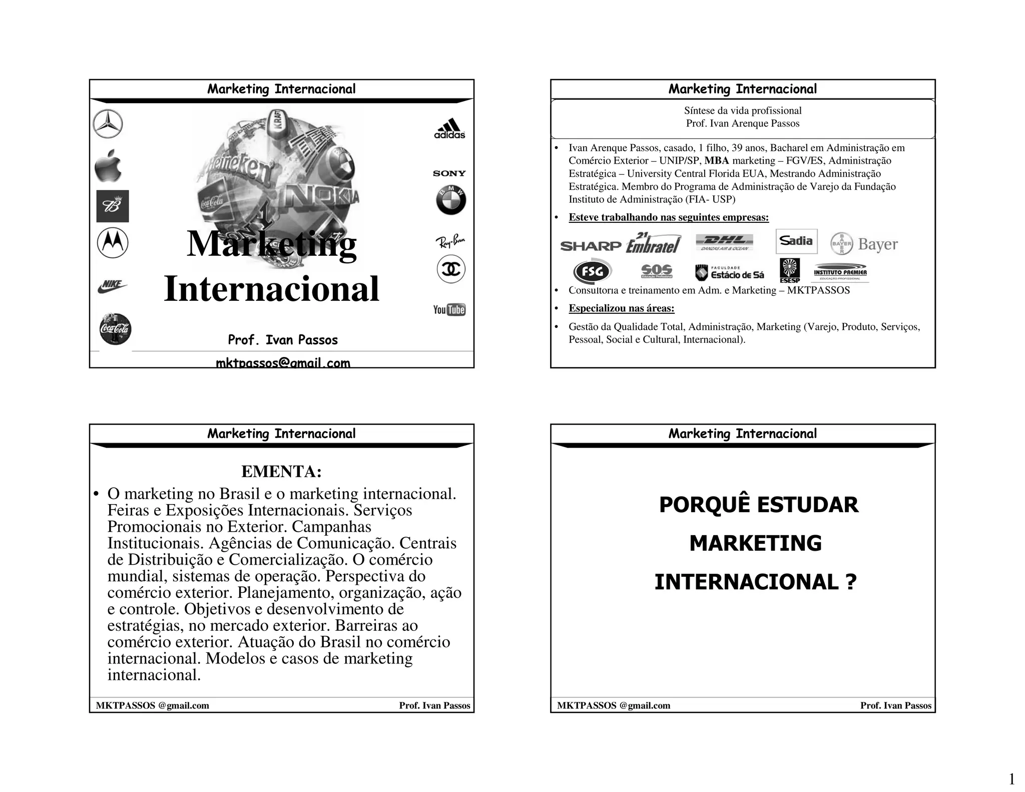 Marketing Internacional 2008 2 1º Parte mktpassos