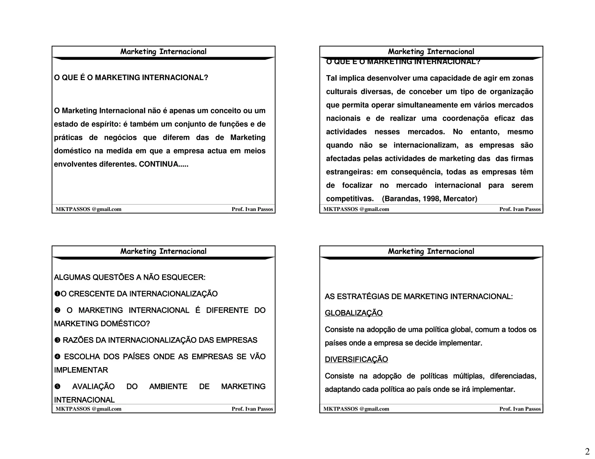 Marketing Internacional 2008 2 1º Parte mktpassos