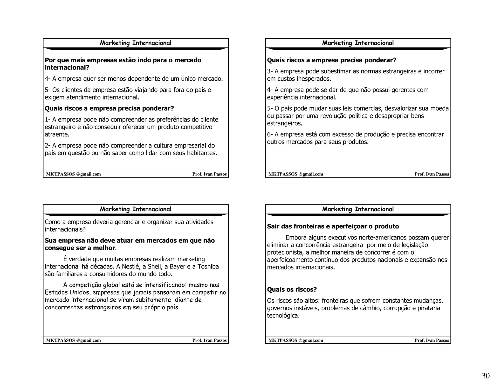 Marketing Internacional 2008 2 1º Parte mktpassos
