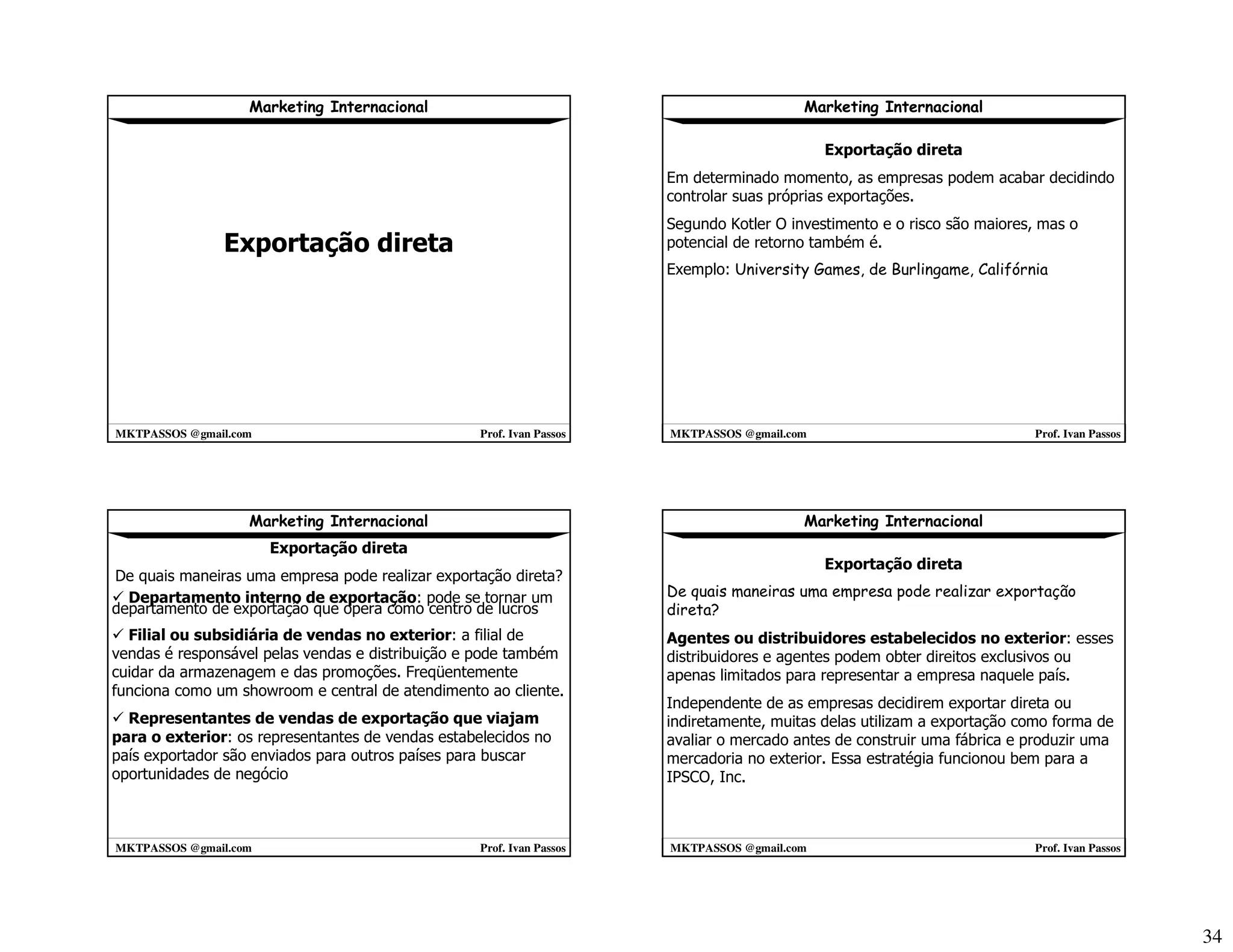 Marketing Internacional 2008 2 1º Parte mktpassos