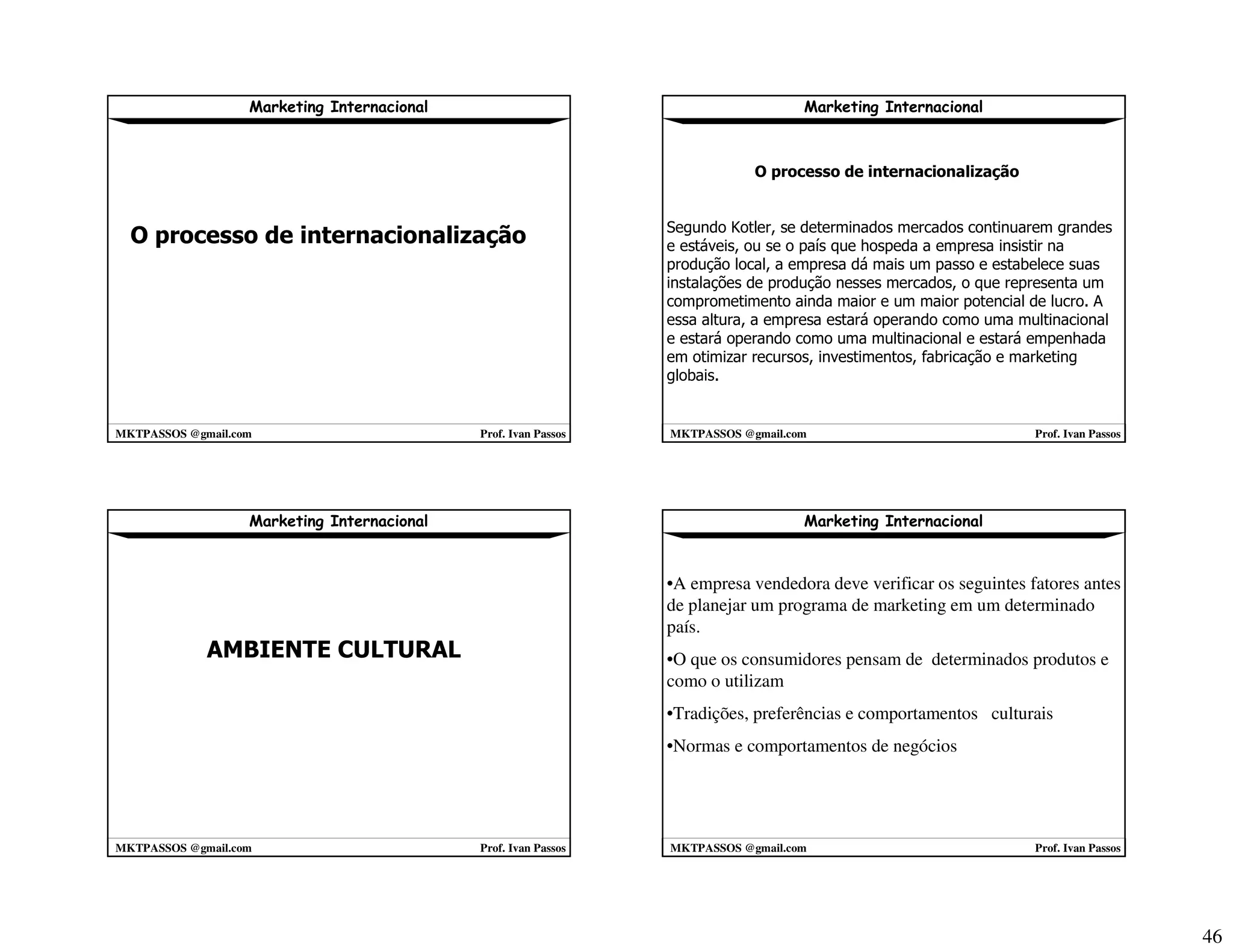 Marketing Internacional 2008 2 1º Parte mktpassos