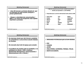 Marketing Internacional 2008 2   1º Parte mktpassos