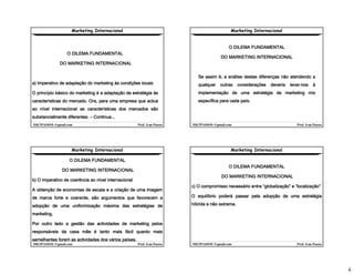 Marketing Internacional 2008 2   1º Parte mktpassos