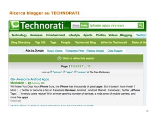 Ricerca blogger su TECHNORATI 