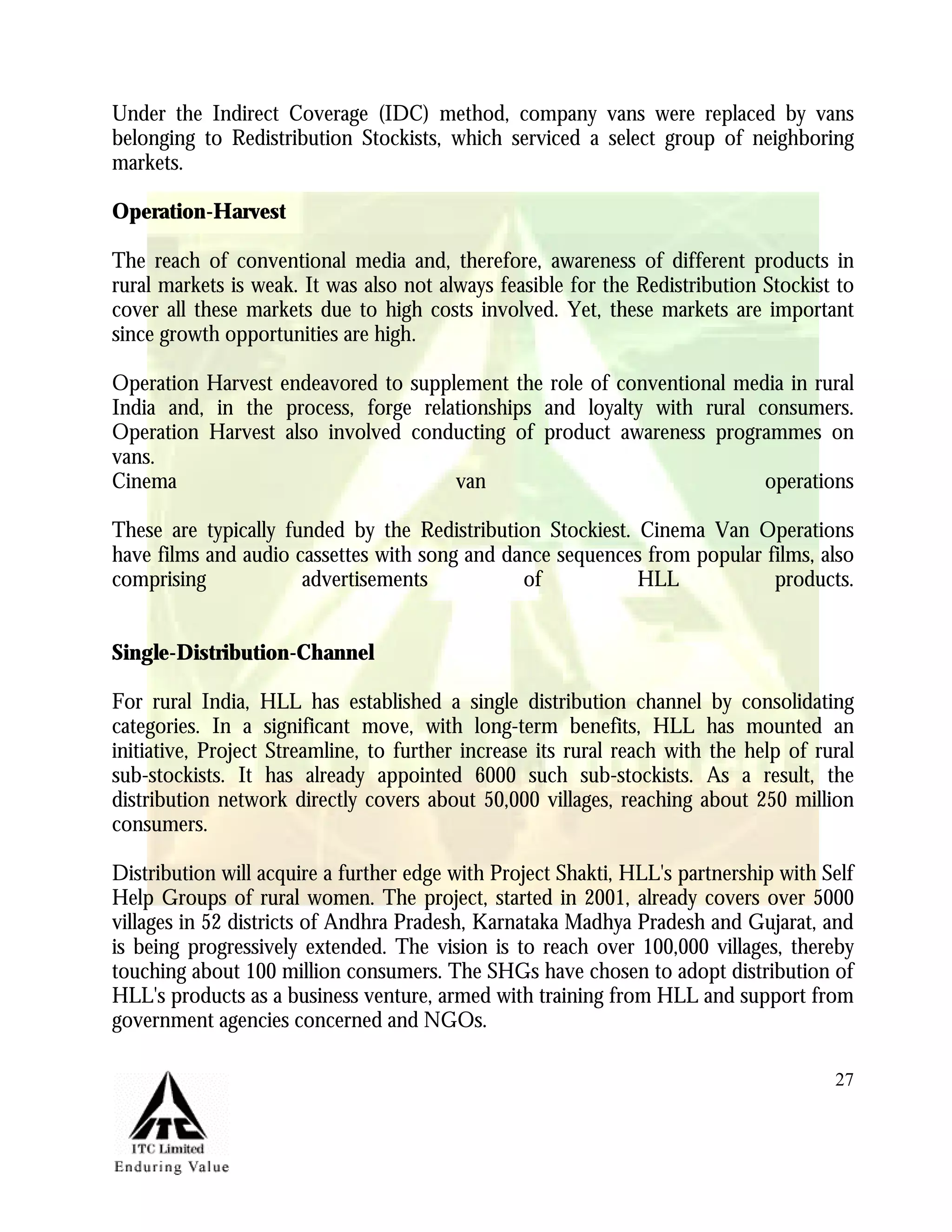 Marketing Management Project Itc Aashirvaad Atta