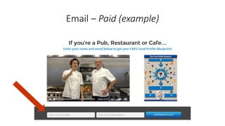 Email –Paid (example)  
