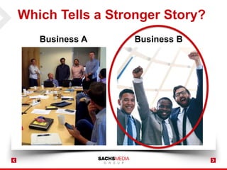 Which Tells a Stronger Story?
Business A Business B
 