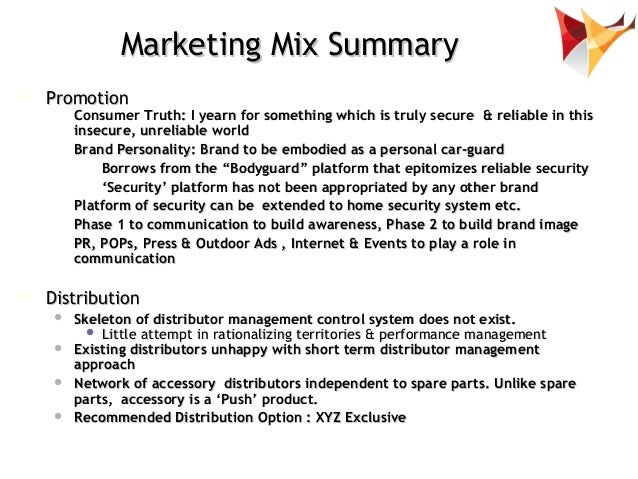 marketing strategy marketing mix development example of car acce marketing mix example