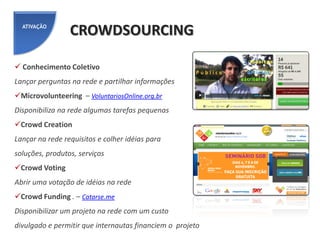 ATIVAÇÃO
               MARKETING DE GUERRILHA

 Camisetas, Adesivos
 Action Kit – Como Ajudar
 Datas Comemorativas
 Manifestações
 Broches, Máscaras
 Cartazes, Cartões
 Portas, Elevadores
 Filas, Janelas
 Ônibus, Metrôs
 Revistas, Jornais
 etc
 