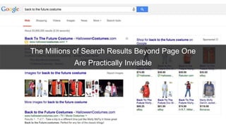 The Millions of Search Results Beyond Page One 
Are Practically Invisible 
 