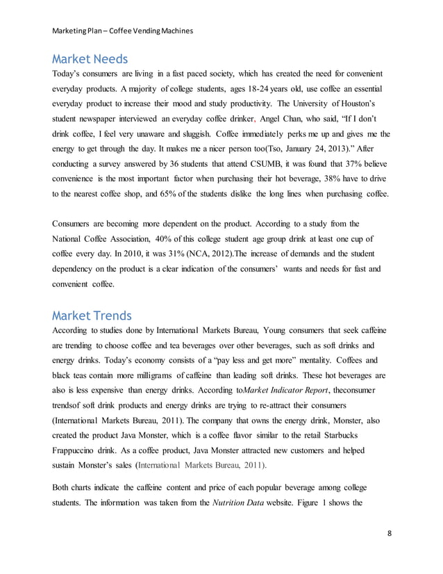 Marketing plancoffeevendingmachines