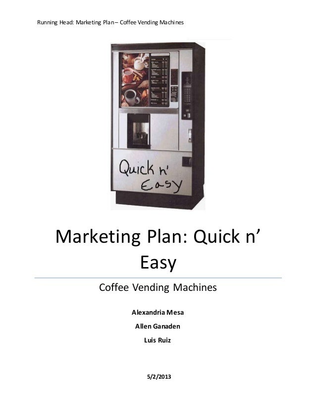 coffee vending machine business plan