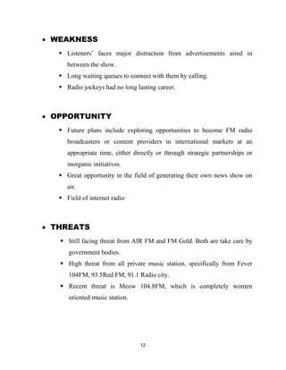 Marketing Plan Radio Mirchi