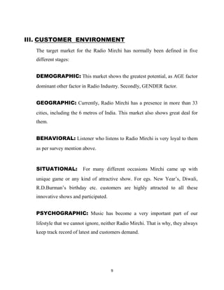 Marketing Plan Radio Mirchi