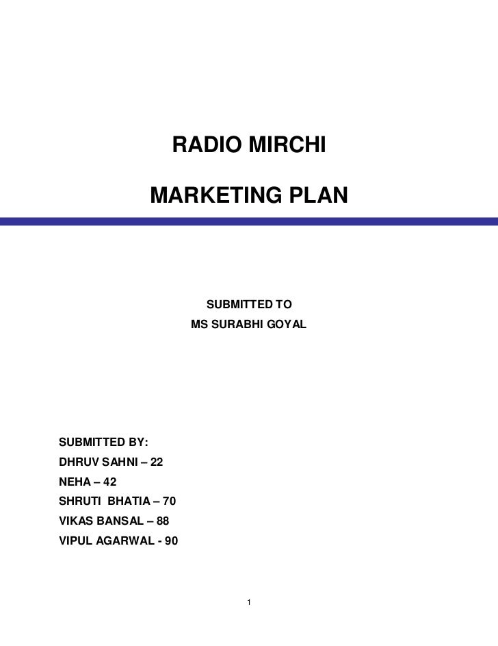 Business plan for a radio station