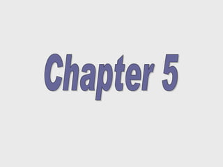 Chapter Five Chapter 5 